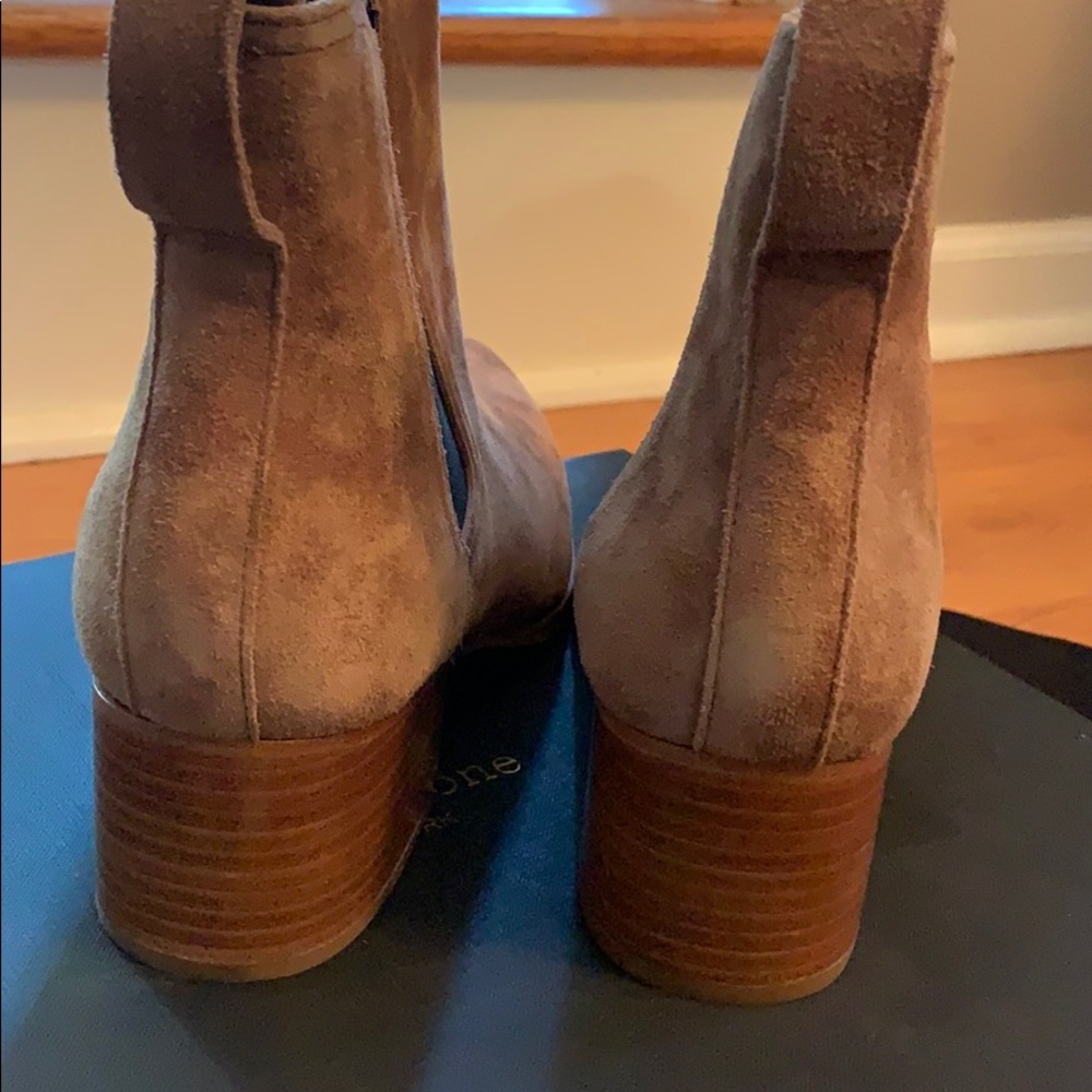 Rag & Bone Walker Camel Suede Ankle Boots - Picture 6 of 8
